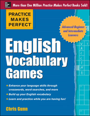 Practice Makes Perfect English Vocabulary Games For Beg-Inter-Adv ESL